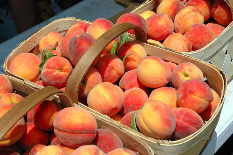 Baskets of Peaches